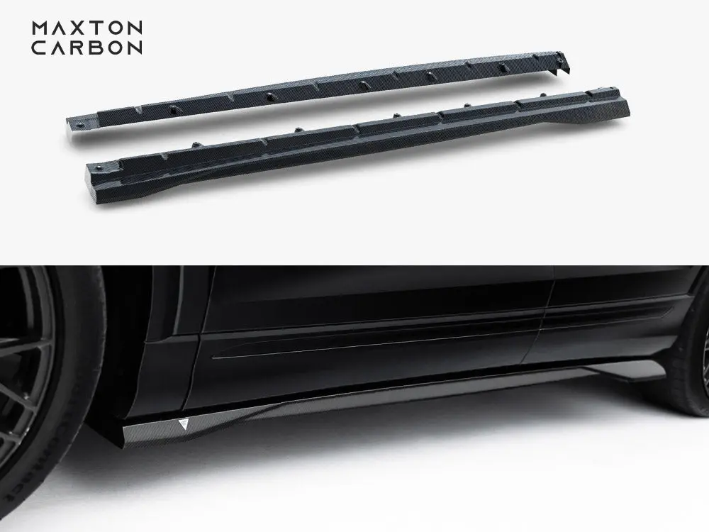 Maxton Design Prepreg Carbon Fiber Side Skirts Audi Sq8 / Q8 S-Line Mk1 Facelift 1