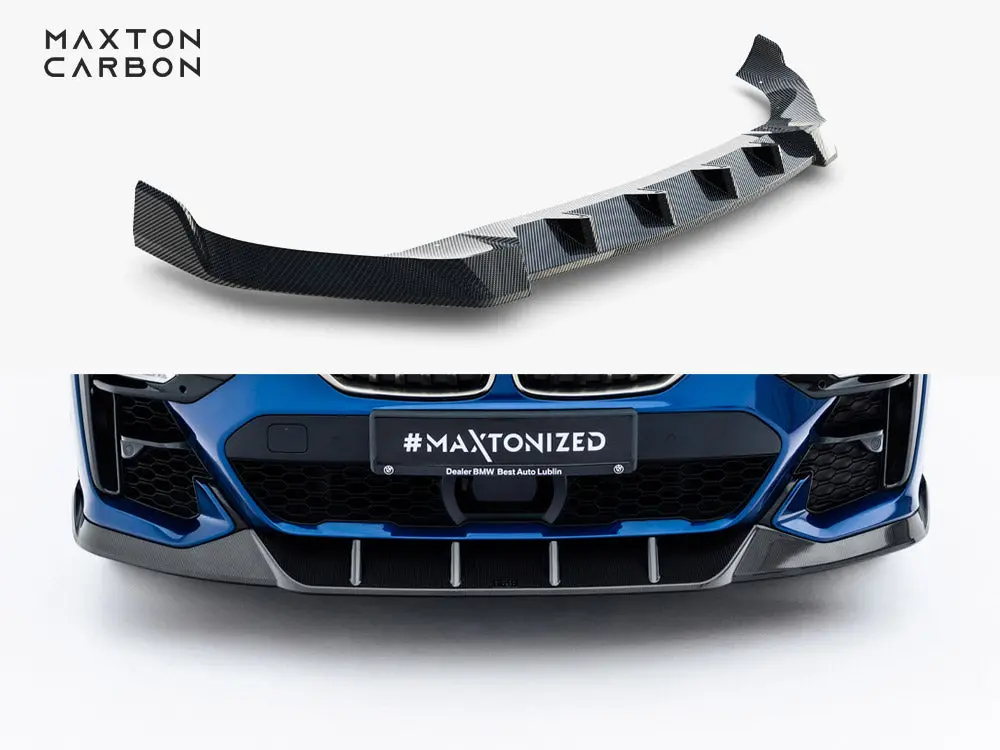 Maxton Design Prepreg Carbon Fiber Front Splitter Bmw X7 M-Pack G07 1