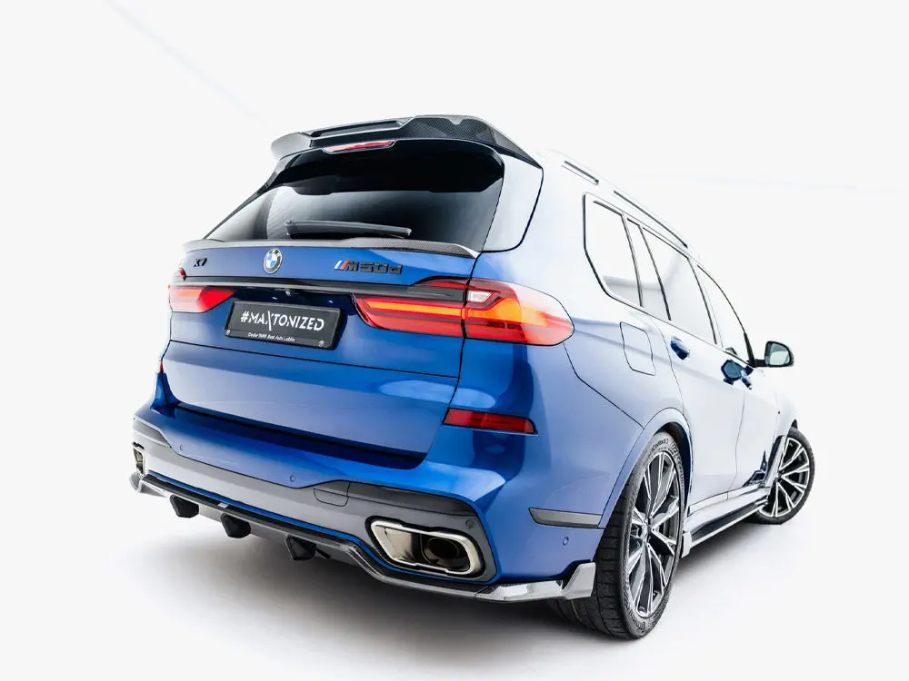 Maxton Design Prepreg Carbon Fiber Rear Diffuser Bmw X7 M-Pack G07 / G07 Facelift (Version With Towbar) 2
