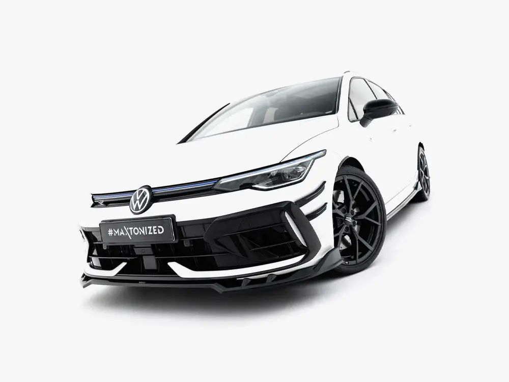 Maxton Design Front Splitter V.1 Volkswagen Golf R Variant Mk8 Facelift 2