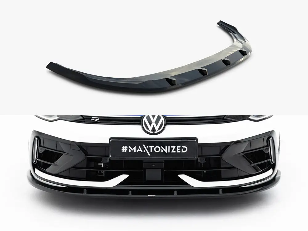 Maxton Design Front Splitter V.2 Volkswagen Golf R Variant Mk8 Facelift 1