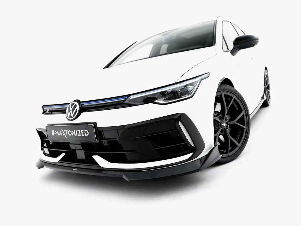 Maxton Design Front Splitter V.4 Volkswagen Golf R Variant Mk8 Facelift 2