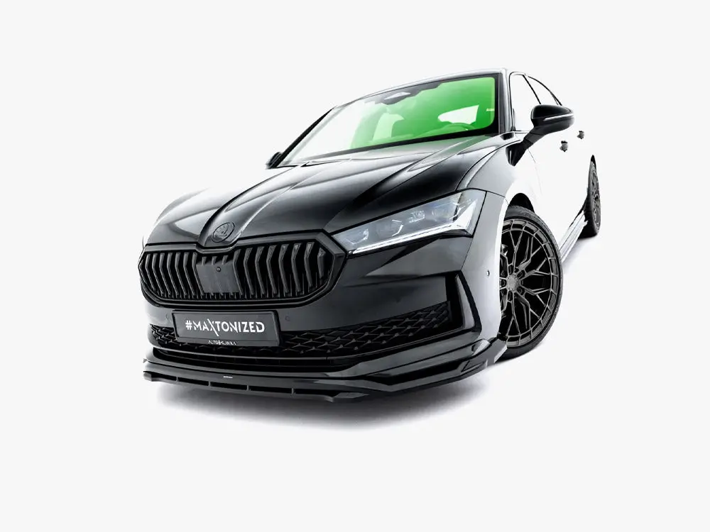Maxton Design Front Splitter V.1 Skoda Superb Sportline Mk4 2
