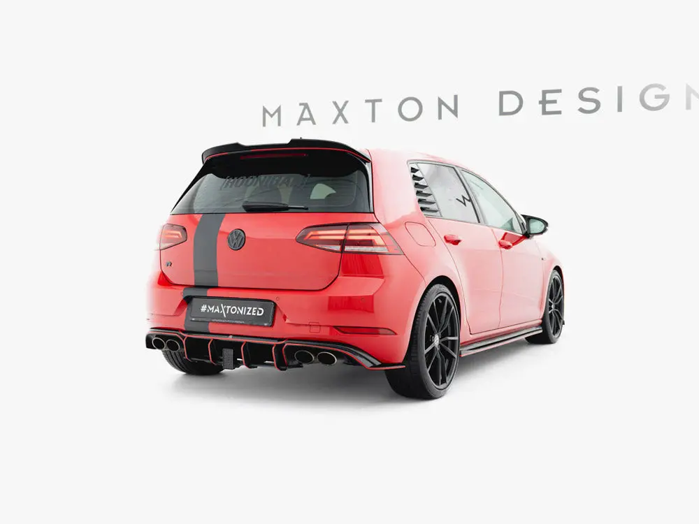 Maxton Design Spoiler Cap V.2 Volkswagen Golf R / R-Line / Gti / Gtd Mk7 / Mk7 Facelift 2