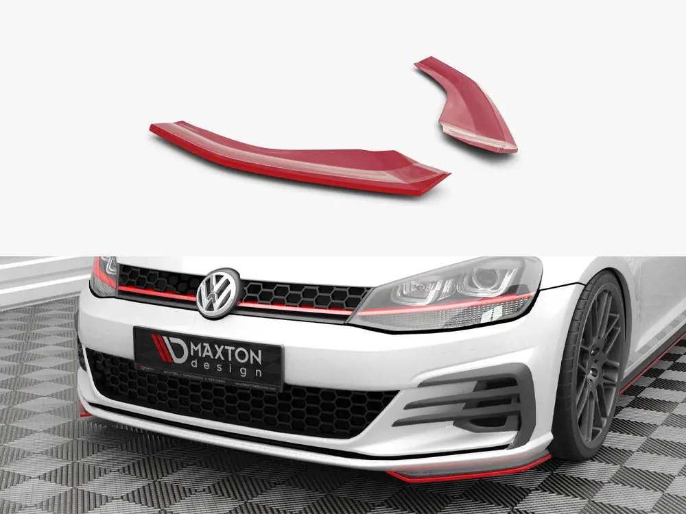 Maxton Design Front Side Splitters Volkswagen Golf Gti / Gtd Mk7 Facelift 1