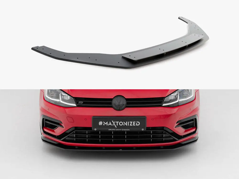 Maxton Racing Front Splitter Vw Golf 7 R / R-Line Facelift 1