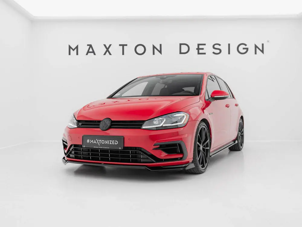Maxton Design Front Splitter V.2 Vw Golf 7 R / R-Line Facelift 2