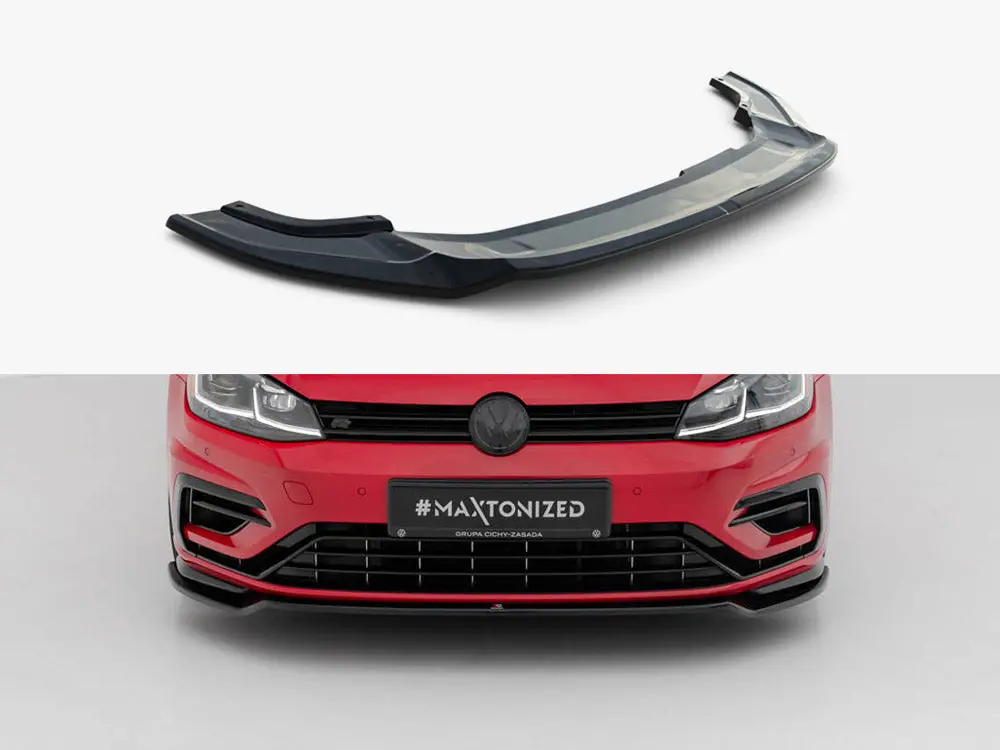 Maxton Design Front Splitter V.3 Vw Golf 7 R / R-Line Facelift 1