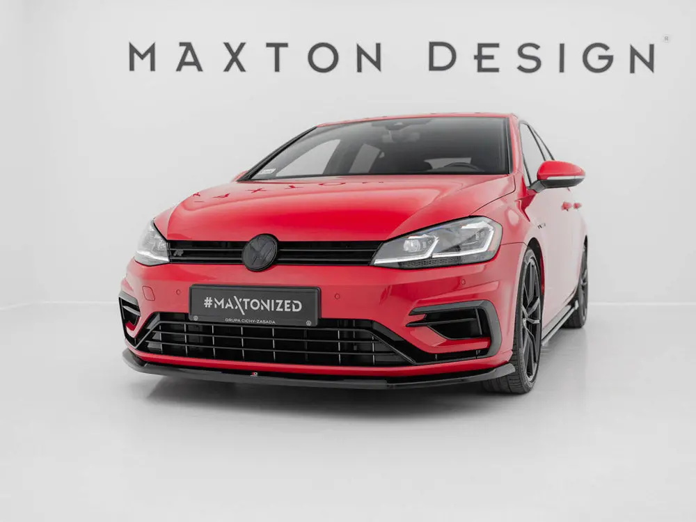 Maxton Design Front Splitter V.6 Vw Golf 7 R / R-Line Facelift 2