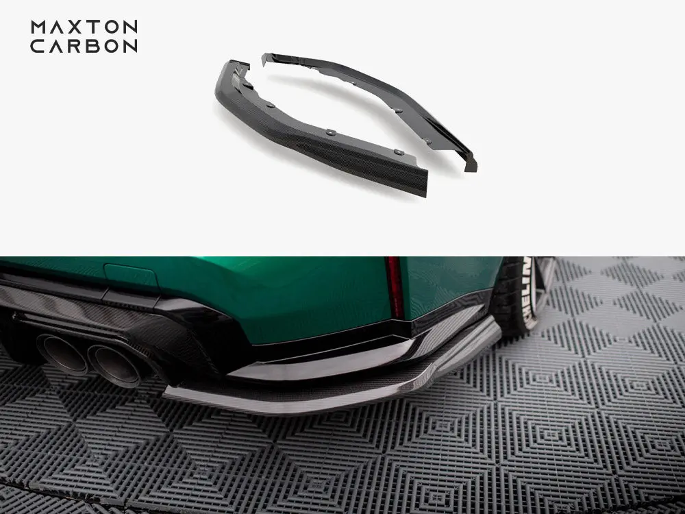 Carbon Fiber Rear Side Splitters Bmw M3 G80 1
