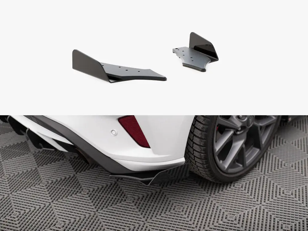 Maxton Design Street Pro Rear Side Splitters (+Flaps) Ford Focus St Mk4 1