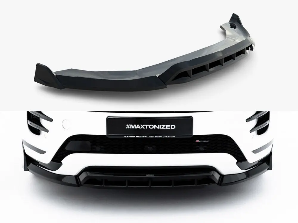 Maxton Design Front Splitter Land Rover Range Rover Evoque Dynamic Mk2 2