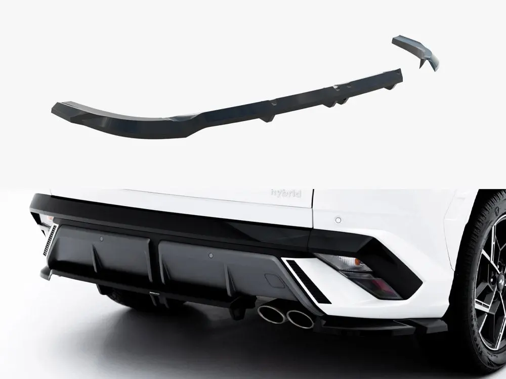 Maxton Design Rear Splitter (Vertical Bars) Hyundai Tucson N-Line Mk4 Facelift 1