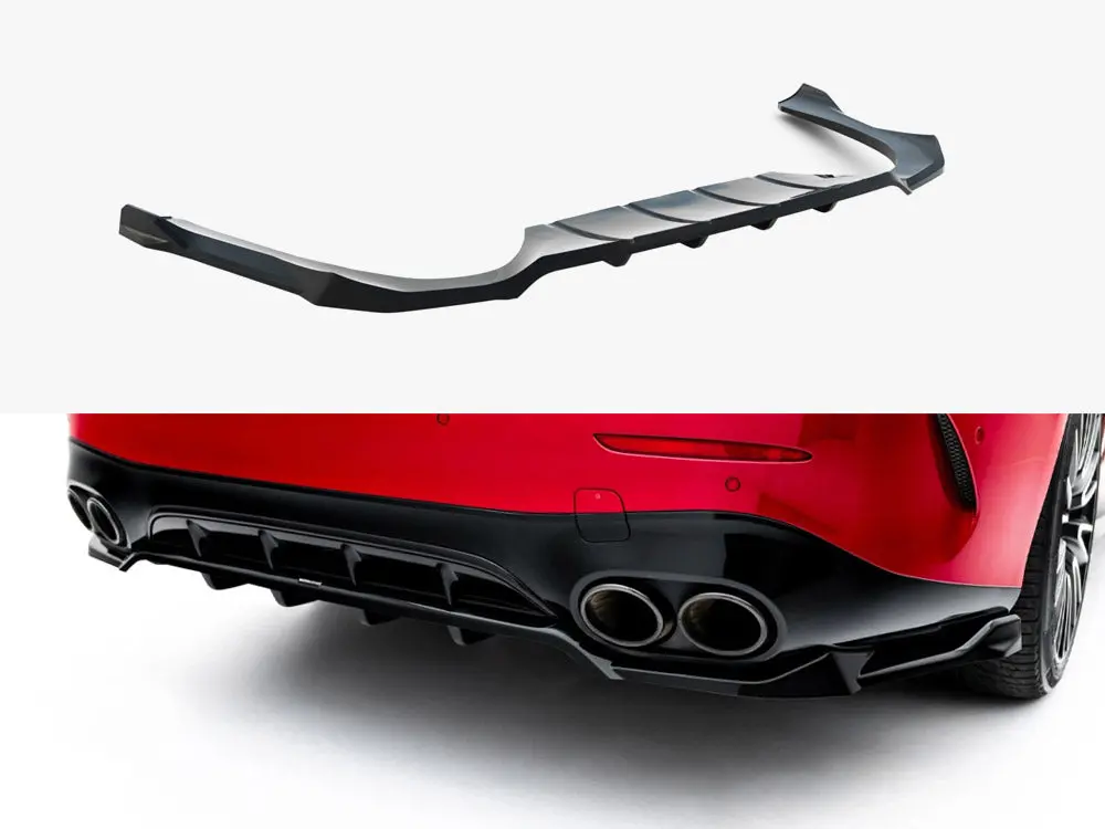 Maxton Design Rear Splitter (Vertical Bars) Mercedes-Amg E53 Sedan / Estate W214 1