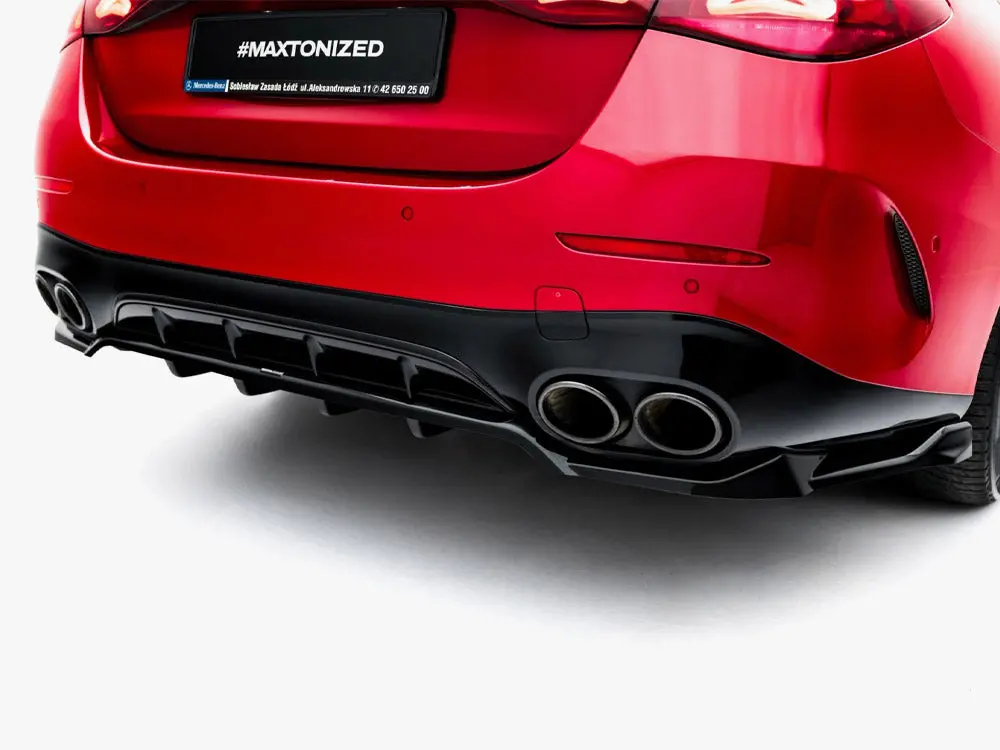 Maxton Design Rear Splitter (Vertical Bars) Mercedes-Amg E53 Sedan / Estate W214 2