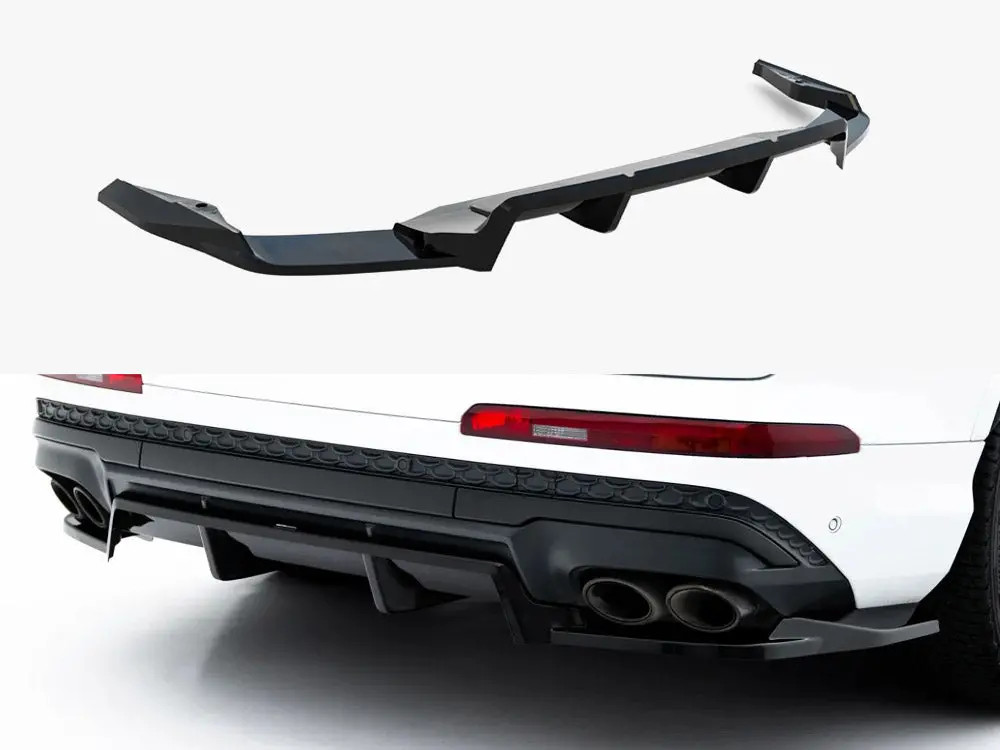 Maxton Design Rear Splitter (Vertical Bars) Audi Sq7 Mk2 Facelift 2 1