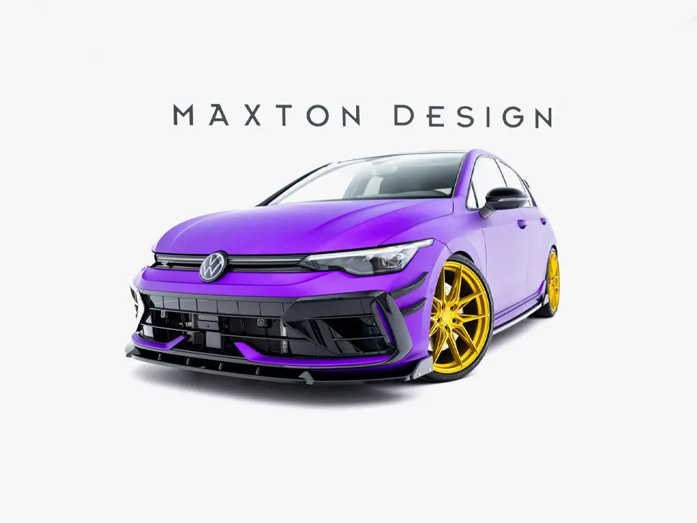 Maxton Design Front Bumper Wings (Canards) Volkswagen Golf R Hatchback / Variant Mk8 Facelift 2