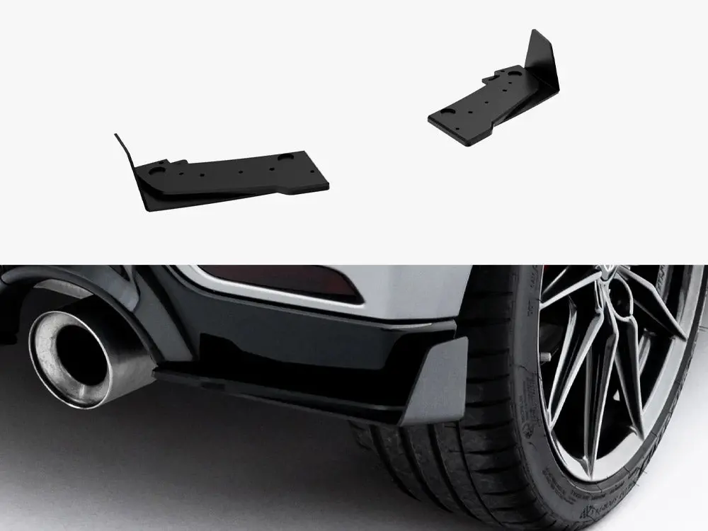 Maxton Design Street Pro Rear Side Splitters + Flaps Toyota Gr Yaris Mk4 Facelift 1