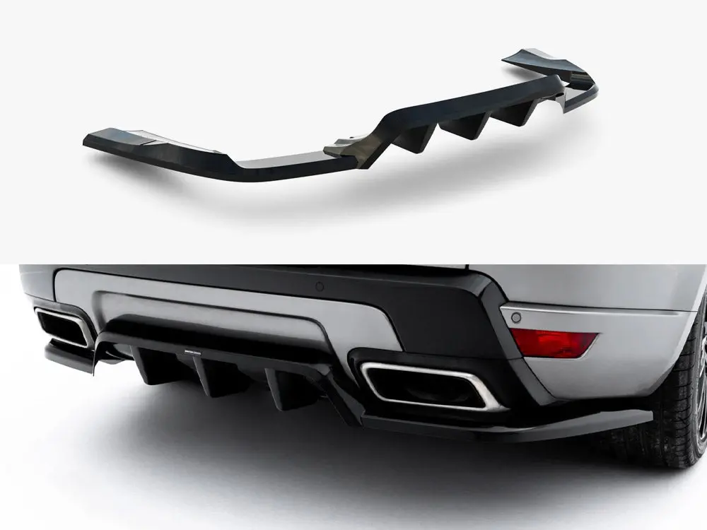 Maxton Design Rear Splitter (Vertical Bars) Land Rover Range Rover Mk2 Facelift 1