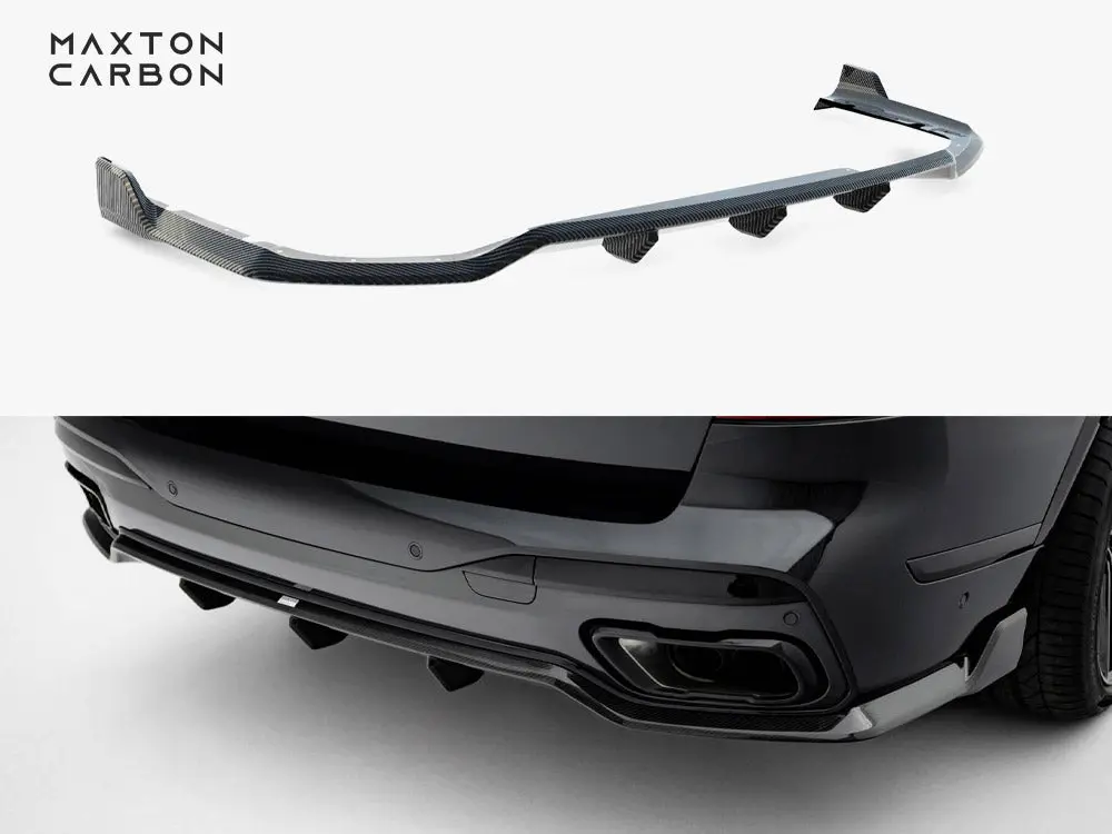 Maxton Design Prepreg Carbon Fiber Rear Diffuser Bmw X7 M-Pack G07 Facelift 1