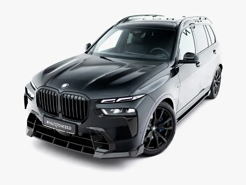 Maxton Design Prepreg Carbon Fiber Front Splitter Bmw X7 M-Pack G07 Facelift 2