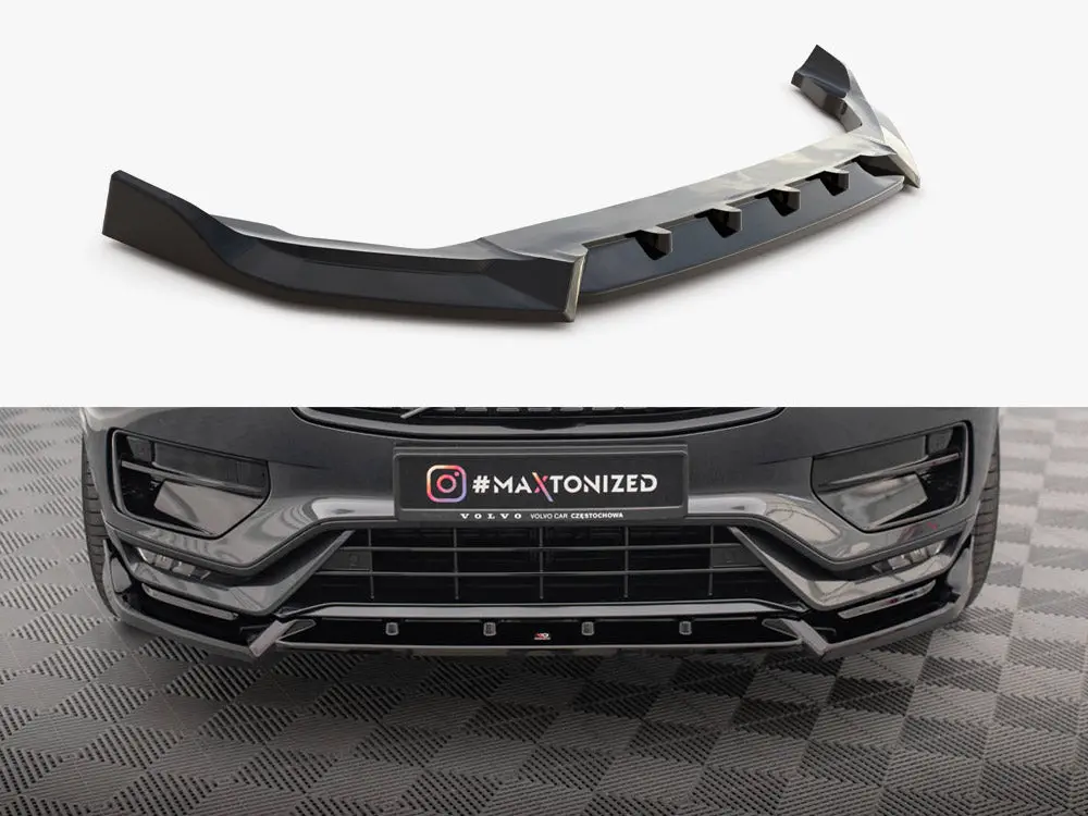 Maxton Design Front Splitter V.2 Volvo Xc90 R-Design Mk2 Facelift 1