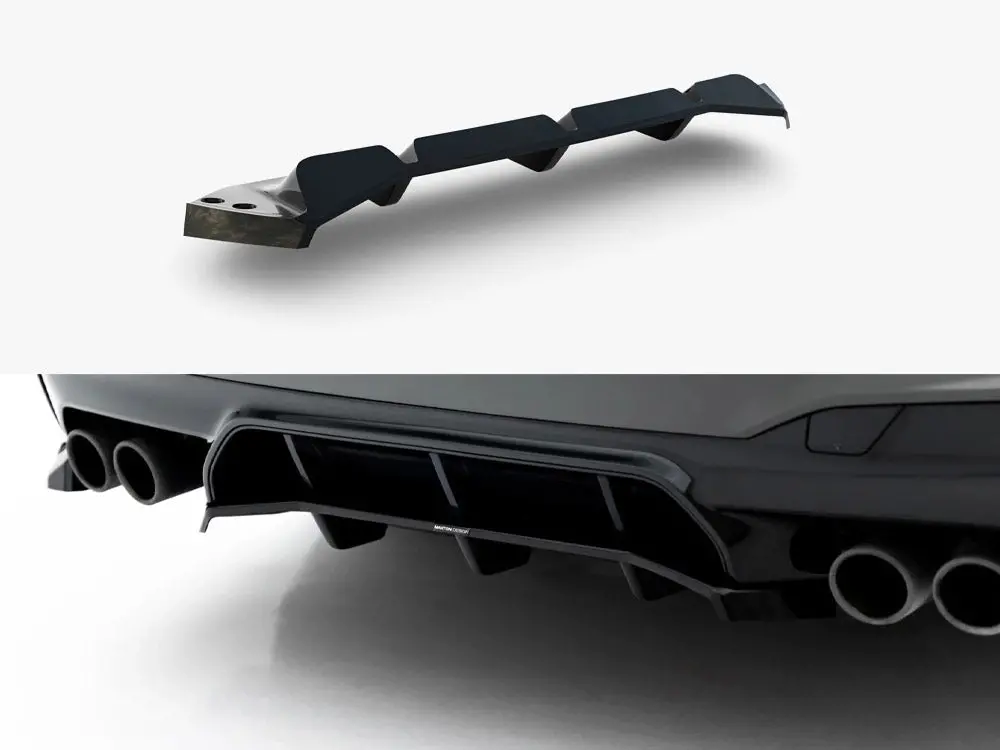 Maxton Design Rear Splitter (Vertical Bars) Bmw M5 F90 / F90 Facelift 1