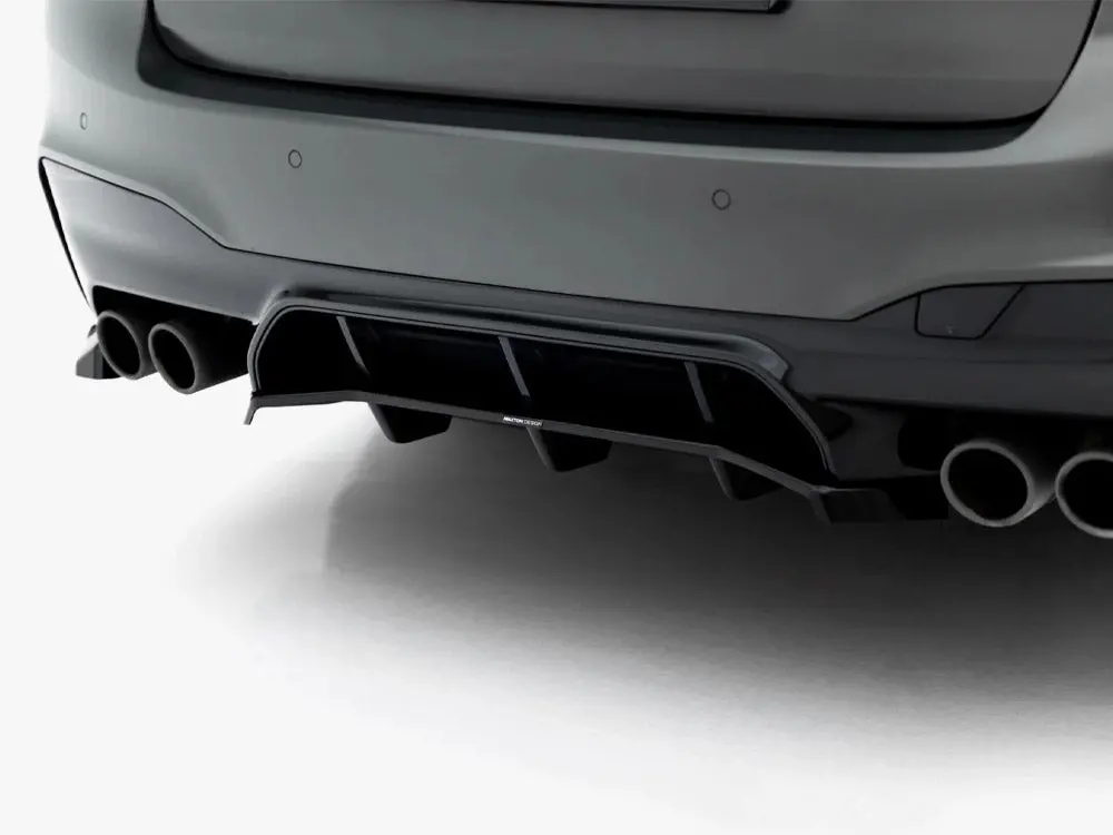 Maxton Design Rear Splitter (Vertical Bars) Bmw M5 F90 / F90 Facelift 2