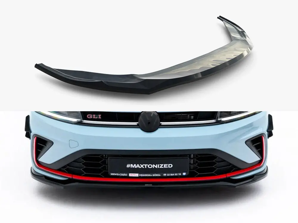 Maxton Design Front Splitter V.2 Volkswagen Jetta Gli Mk7 Facelift 2 1