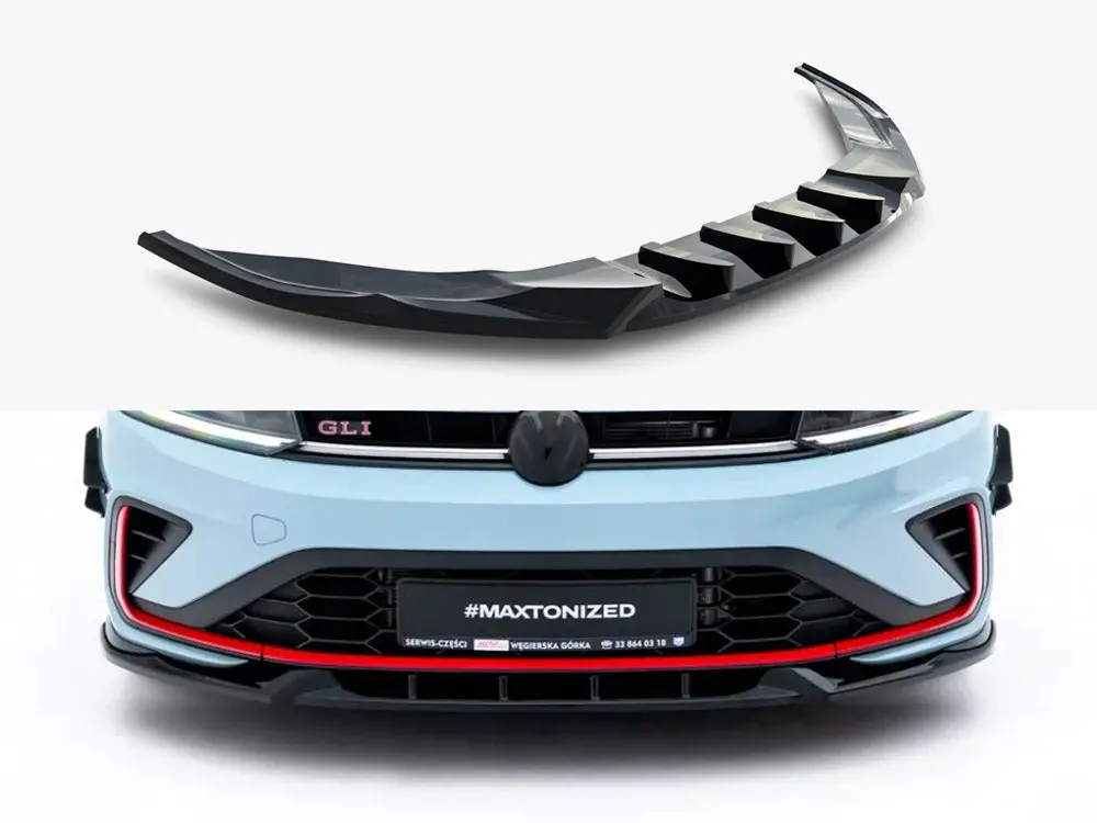 Maxton Design Front Splitter V.1 Volkswagen Jetta Gli Mk7 Facelift 2 1
