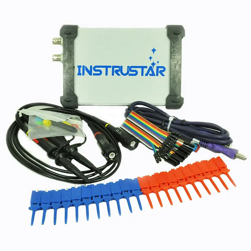 Dso Instrustar Pc Usb Oscilloscope 20M Usb Storage Oscilloscope +Signal Generator + Spectrum Analyzer + Data Recorder + Logic Analyzer (Isds205c) 1