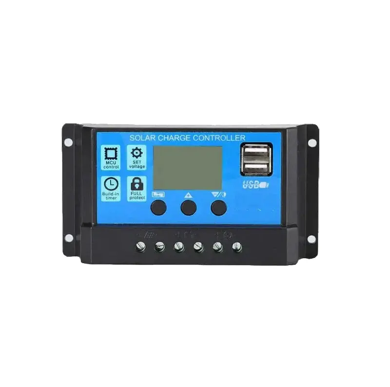 10A Solar Charge Controller With Usb Output Port Intelligent Lcd 1