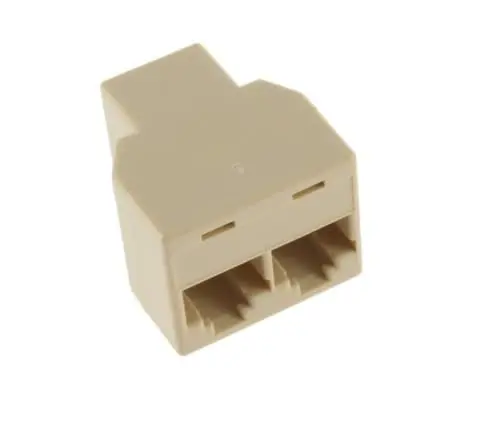 Cat6 Rj45 Female-To-2 Female Lan Cable Extension 1-2 Adapter 1