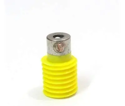 (Thin) 8 Teeth Worm Small Gear 6Mm Shaft (Yellow) 1