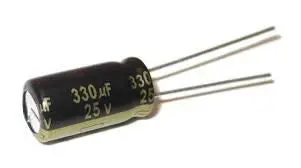 330Uf 25V Electrolytic Capacitor 1