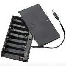 8 X Aa 1.5V Battery Holder With On/Off Switch And Dc Jack 1