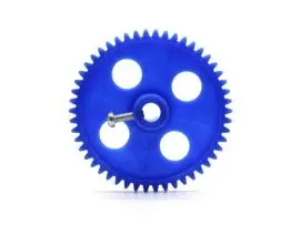 50 Teeth 54Mm Plastic Spur Gear 6Mm Shaft (Blue) 1