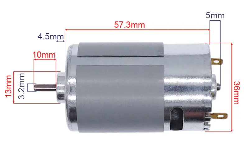 Dc Motor Rs555 High Torque Micro Motor 555 12V Brush Motor 1