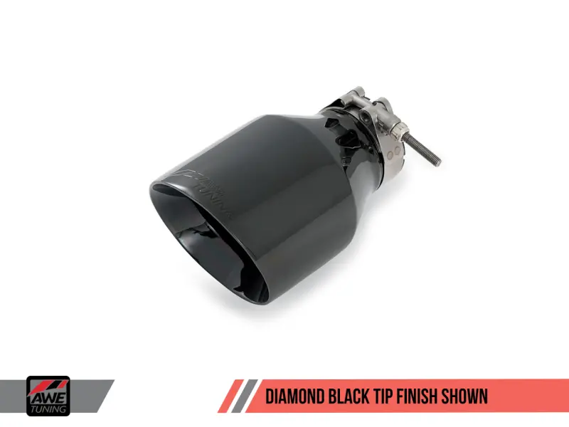 Awe Tuning Mk5 Jetta Mk6 Sportwagen 2.5L Touring Edition Exhaust - Diamond Black Tips 2