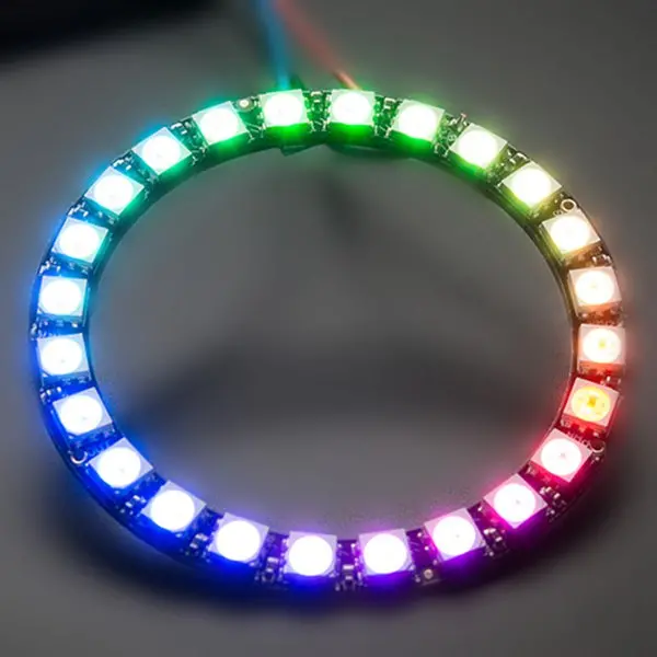 24 Bit Ws2812 5050 Rgb Led Built-In Full Color Driving Lights Circular Neo Pixel Ring 2