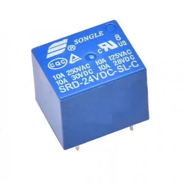 24V 10A Relay 5 Pin Sugar Cube Pcb Mount 2