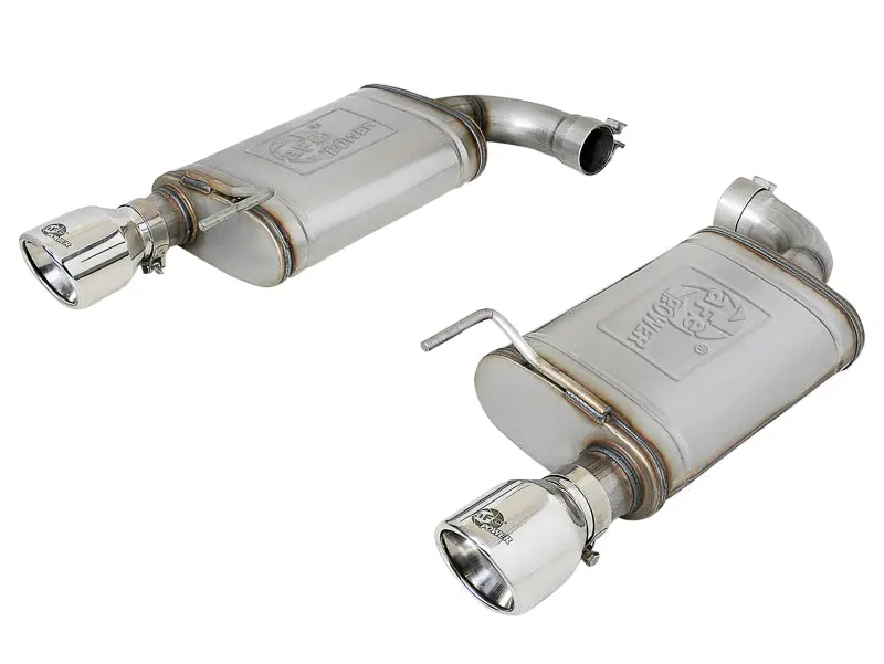 Afe Mach Force-Xp Ss Axle Back Exhaust W/Polished Tips 15-17 Ford Mustang Gt V8-5.0L 1