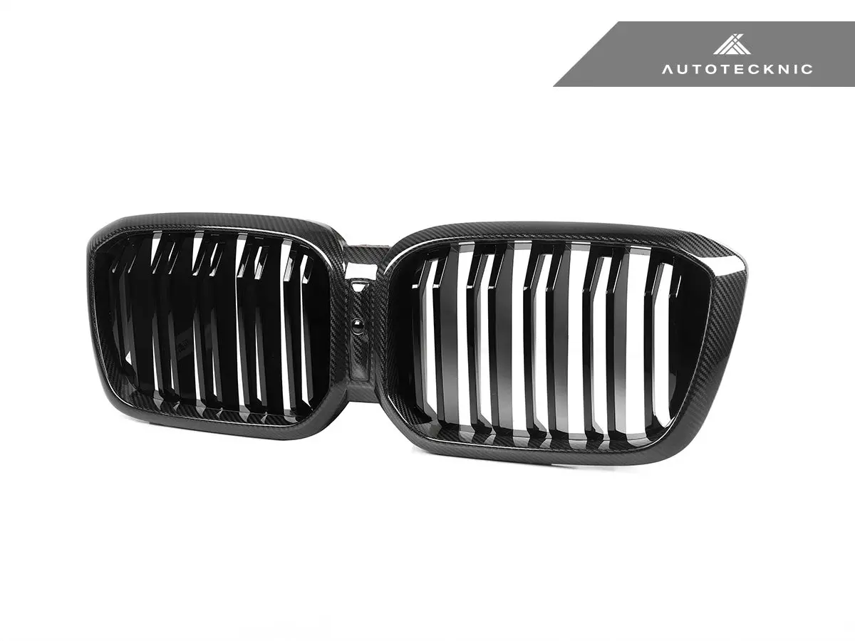 Autotecknic Dry Carbon Fiber Dual-Slats Front Grille Set - G01 X3 Lci | G02 X4 Lci 3