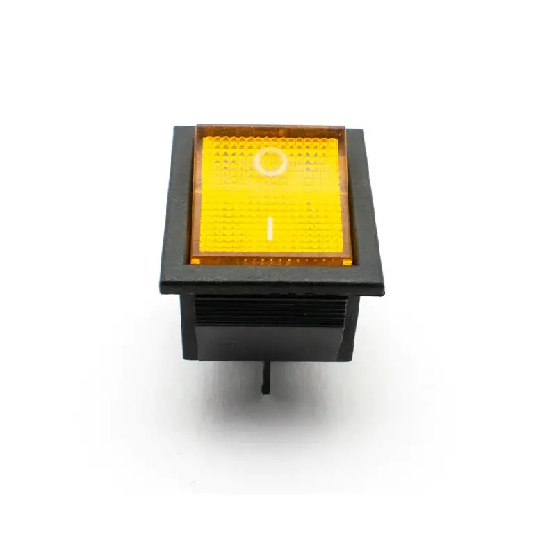 Kcd4 Yellow 250V 16A Dpst On-Off 4 Pin Rocker Switch 2