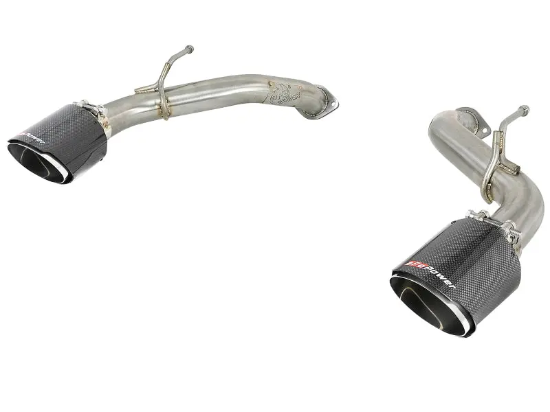 Afe Power Takeda 2.5In 304 Ss Axle-Back Exhaust W/ Carbon Fiber Tips 17-19 Infiniti Q60 V6-3.0L (Tt) 1