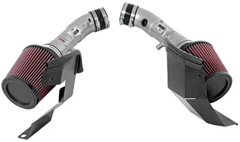 K&N 07-08 G35 Dual Silver Typhoon Short Ram Intakes 1