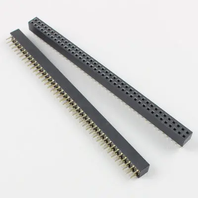 40X2 Berg Strip Female Double Header Pin 2.54Mm Double Row (Pack Of 1) 1