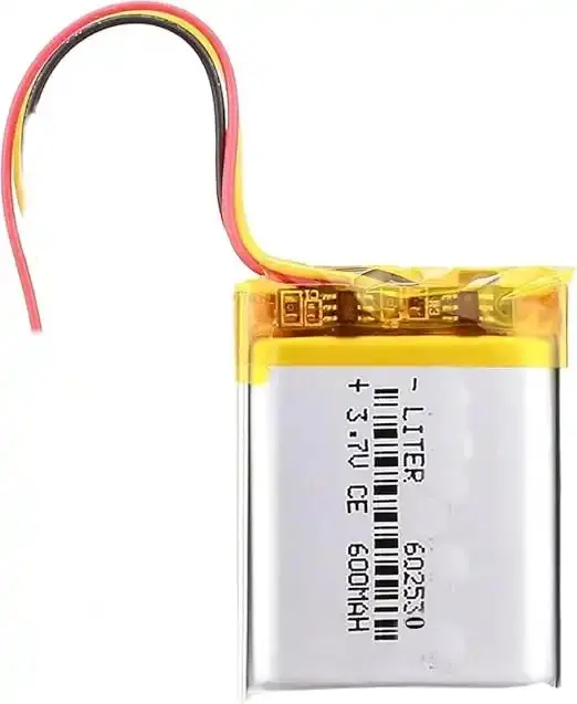 3.7V 600Mah Lipo Rechargeable Battery Without Connector (602530) 2