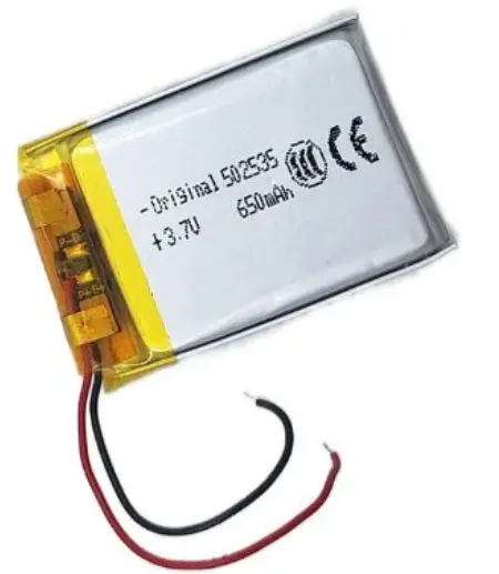 3.7V 650Mah Lithium Polymer Battery 1