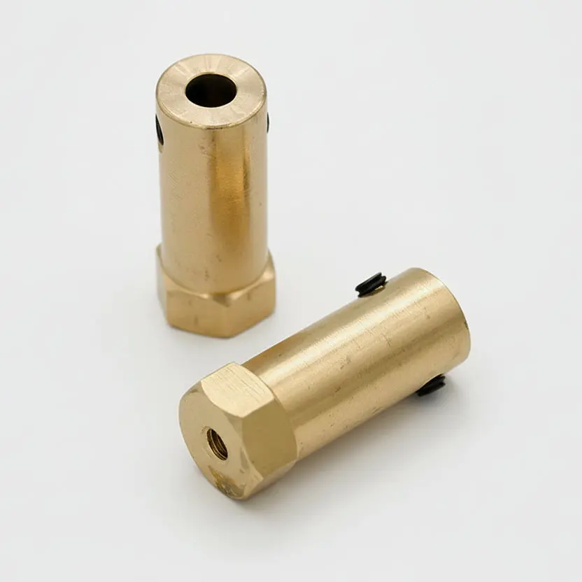 30Mm Long Hex Coupling For Robot Smart Car Atv Wheel 6Mm Shaft 1